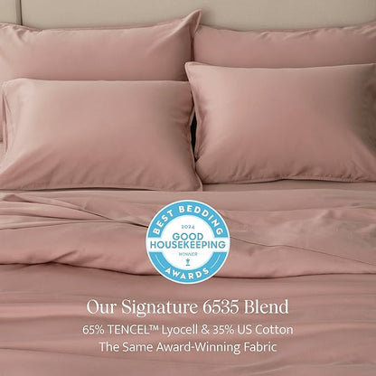 Double Stitch Cotton Tencel Duvet Cover - Image 2