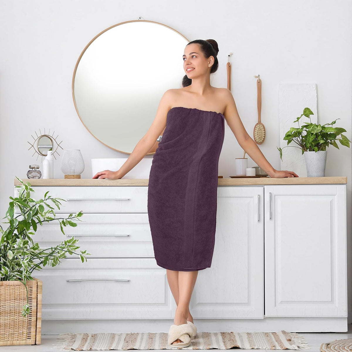 utopia towels jumbo bath sheets, 2 pack, 35x70 on a desk or shelf