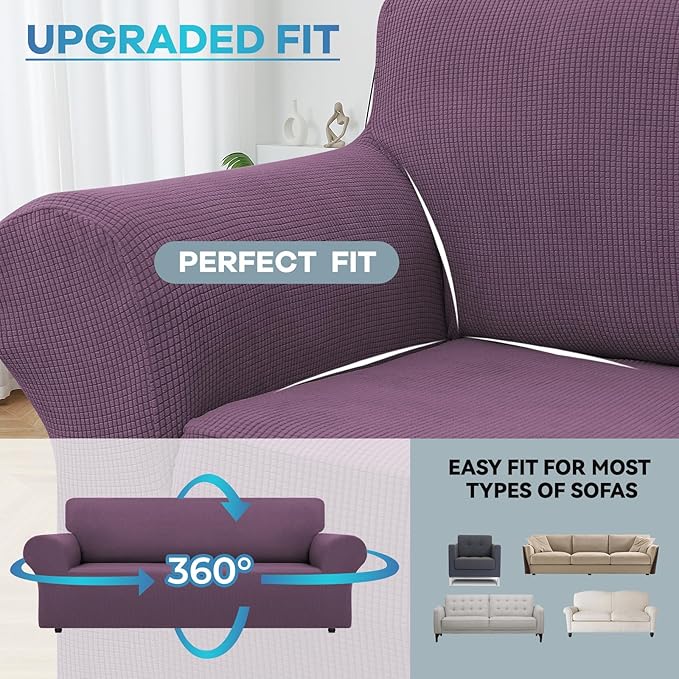 LURKA Stretch Sofa Slipcovers 1 Piece Couch Covers - Image 4