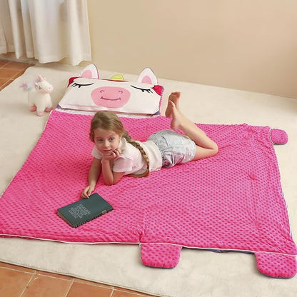 Kids Sleeping Bag, Toddlers Nap Mat, Girls Sleeping Mat - Image 3