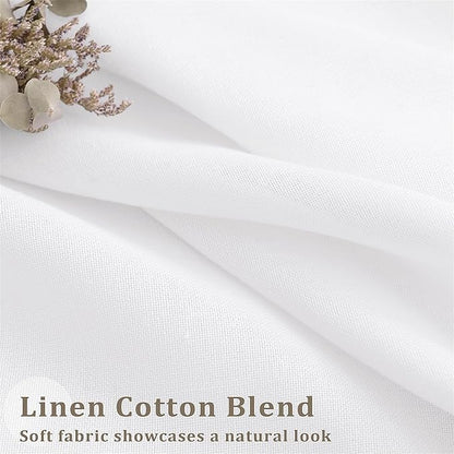 Pinch Pleated Extra Wide Curtain Panels 90 Inches Long 72 Wide Linen Curtain - Image 4