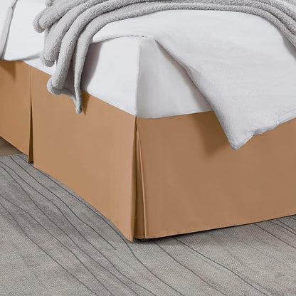 Nestl Light Brown Bed Skirt King Size by Nestl