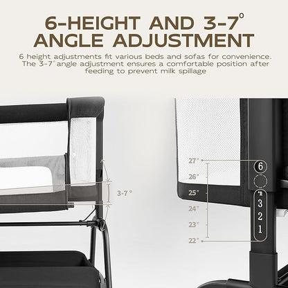 BabyBond Baby Bassinet, 3 in 1 Bassinet Bedside Sleeper - Image 6