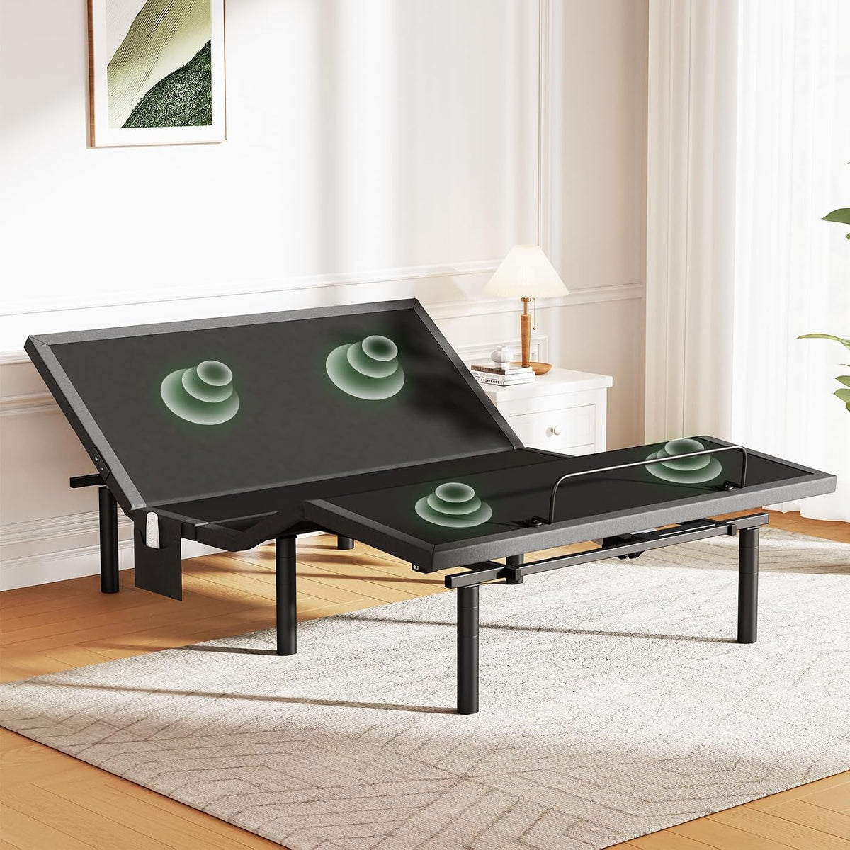 marsail ms01-1 queen adjustable bed base with massage, main product view