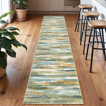 Modern Abstract Runner Rug 2x10 - Image 2