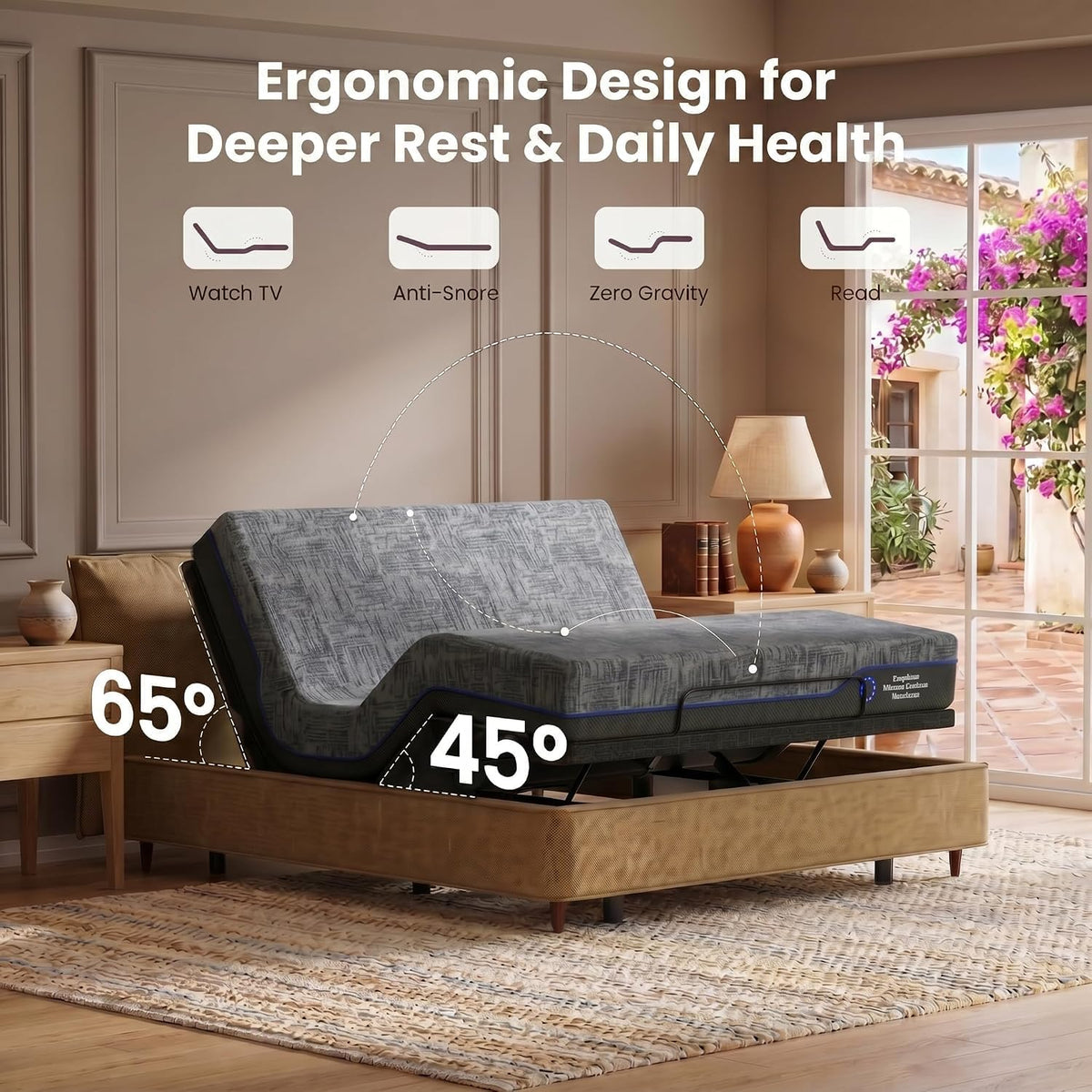 marsail adjustable bed frame full electric bed with shown in use