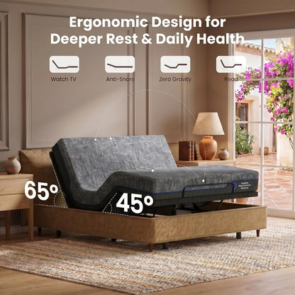 marsail adjustable bed frame full electric bed with shown in use
