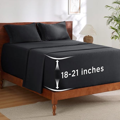 Bedsure Deep Pocket Full Size Bed Sheets Set by BEDSURE