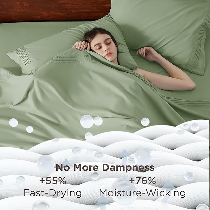 Bedsure Deep Pocket Full Size Bed Sheets Set - Image 3