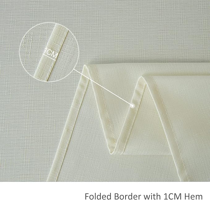 maxmill Square Tablecloth Water Resistance Antiwrinkle Spill Proof Linen - Image 6
