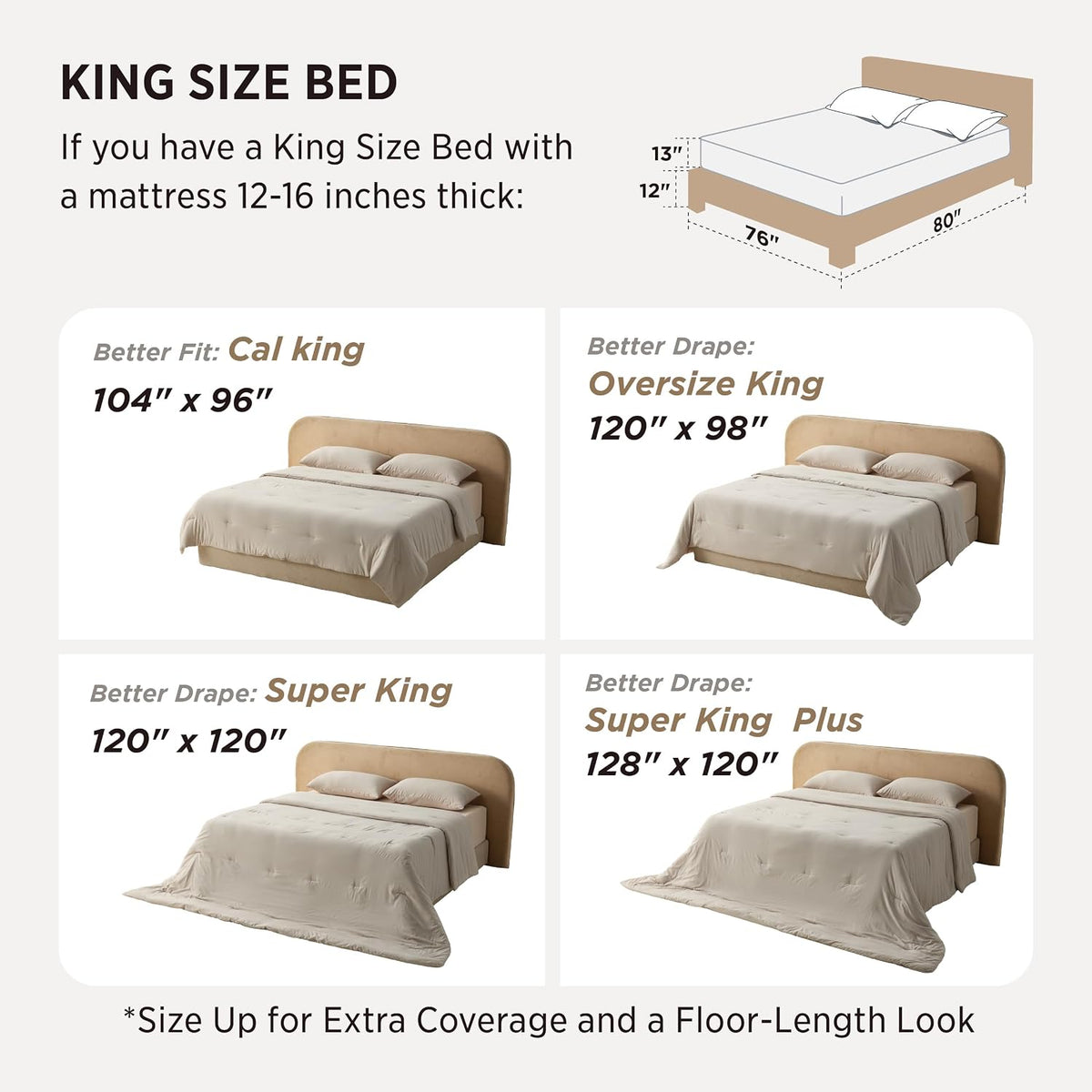 bedsure king comforter set prewashed soft bedding set, close-up detail