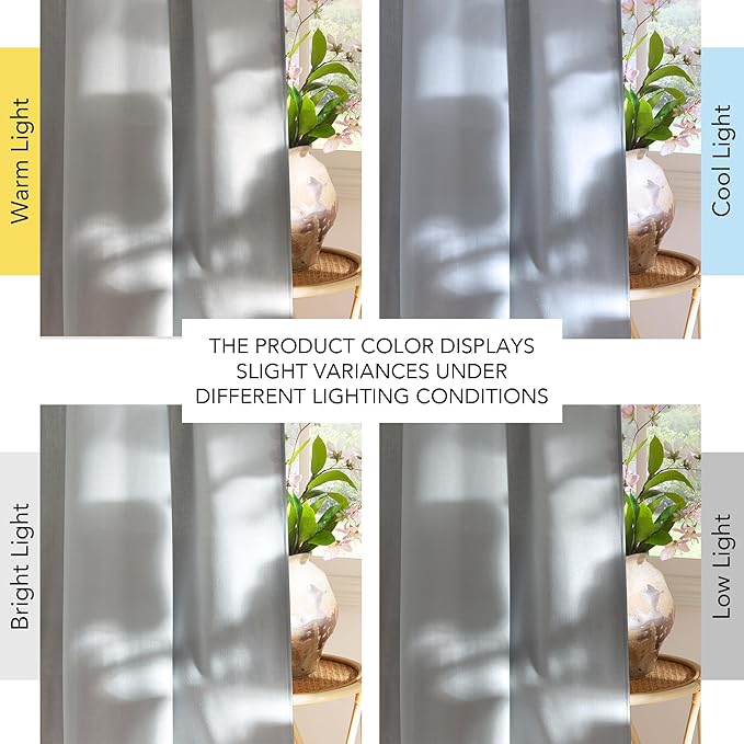 NICETOWN Light Cyan Linen Curtains - Image 7