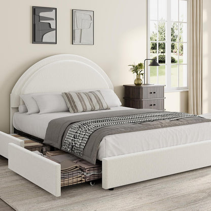 garvee full size bed frame with storage drawers, main product view