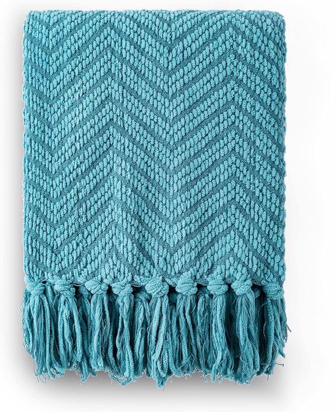 BATTILO HOME Teal Throw Blanket - Image 10