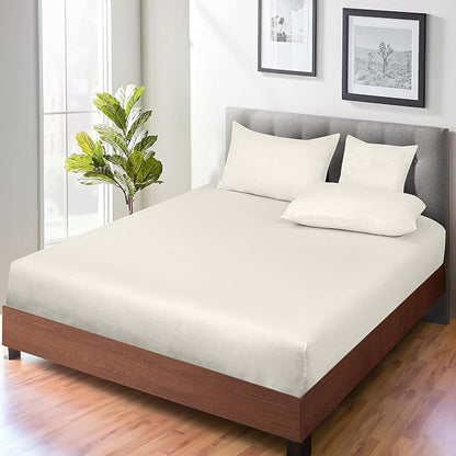ROYALE LINENS 300 Thread Count 100% Long Staple Combed Cotton Fitted Sheet - Image 7