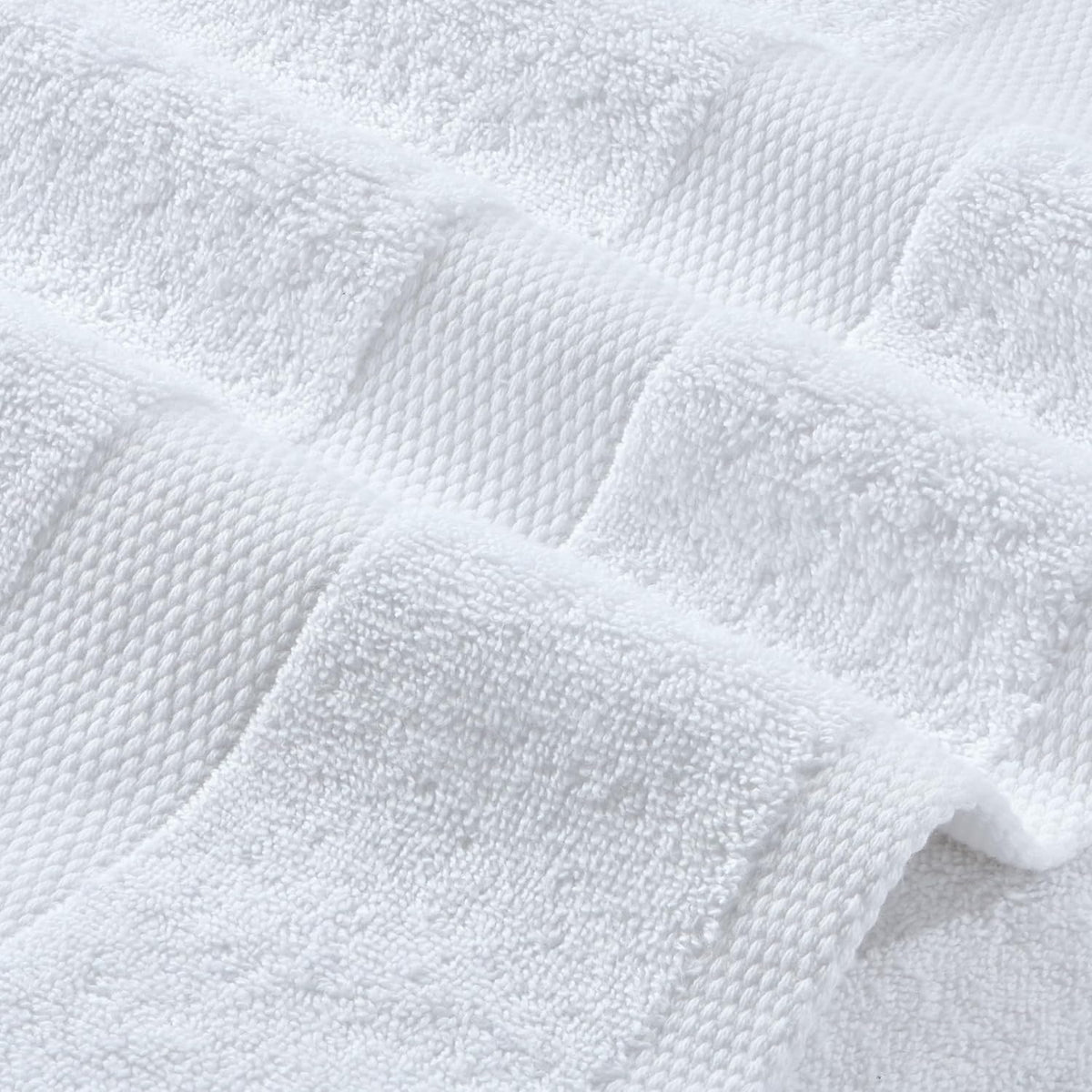 wealuxe white bath sheets extra large - 35x70 on a desk or shelf