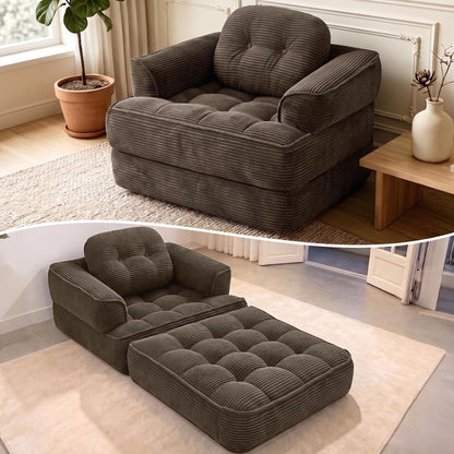 folding sofa bed, 2-in-1 convertible sleeper chair for, main product view