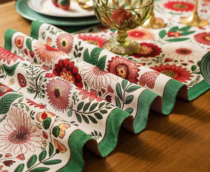 13×72 Inch Table Runner, Retro-Luxury Tassels Series - Image 6