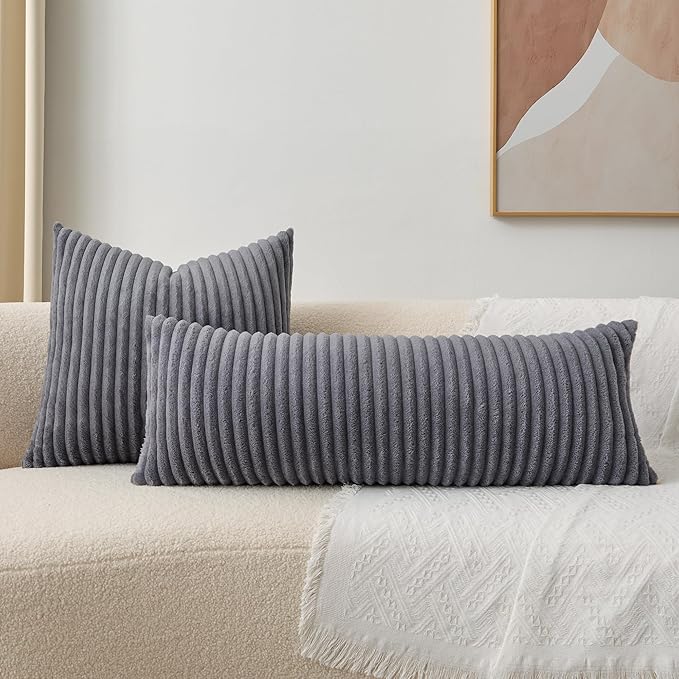 Kevin Textile Soft Plush 14x36 Inch Long Lumbar Pillow Cover 1 Pack, Luxury - Image 7