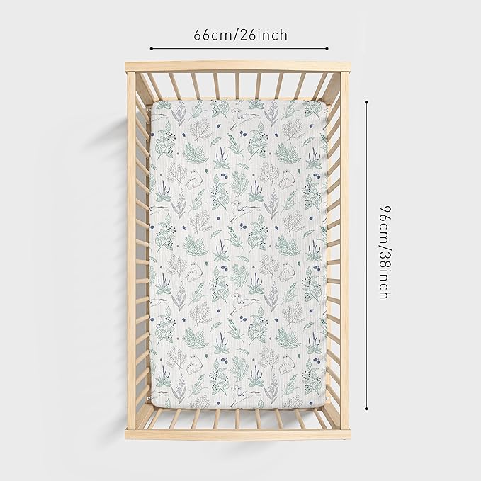 Muslin Mini Crib Sheets, 2 Pack - Image 4