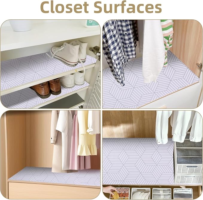 Shelf Liners for Kitchen Cabinets Non Adhesive Shelf Liner Paper Non-Slip - Image 7