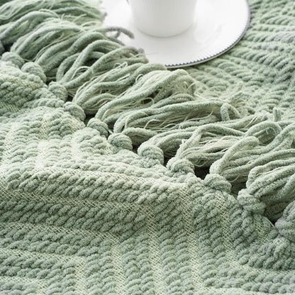 BATTILO HOME Sage Green Throw Blanket - Image 9