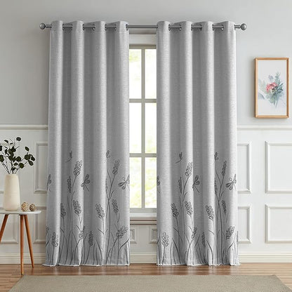 Melodieux Extra Wide Embroidery Curtain by Melodieux