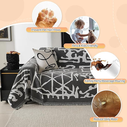 MYSKY HOME Boho Couch Cover Sofa Covers, Couch Covers - Image 3