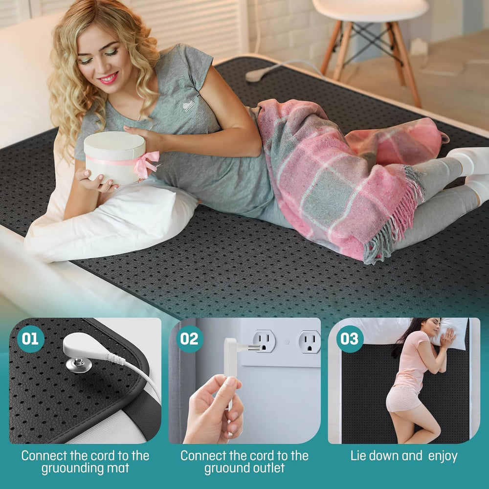 Grounding Mat for Bed, Fit Full, Queen & King Size Bed (54" x 78")