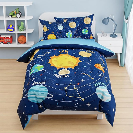 SANDJEST Solar System Duvet Cover Sets Twin Size by SANDJEST