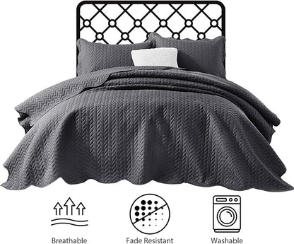 IR Imperial Rooms King Quilt Bedding Set Size + 2 Pillow Shams - Image 3
