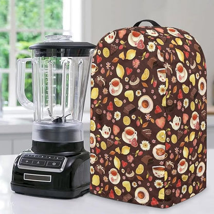 Lemons Chocolates Tea Blender Dust Cover Brown Food Processor Cover Coffee by Unknown
