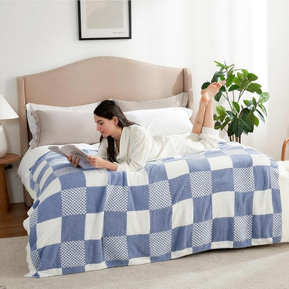 Snuggle Sac Checkered Blanket, 60x80 inches - Image 3