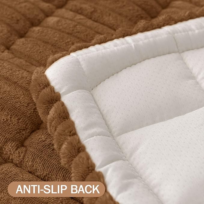 Smiry Couch Cover for Dogs Washable, Non Slip Fuzzy Pet Couch Covers for 3 - Image 8