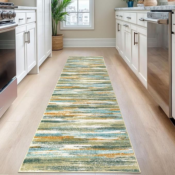 Modern Abstract Runner Rug 2.6x8 - Image 2