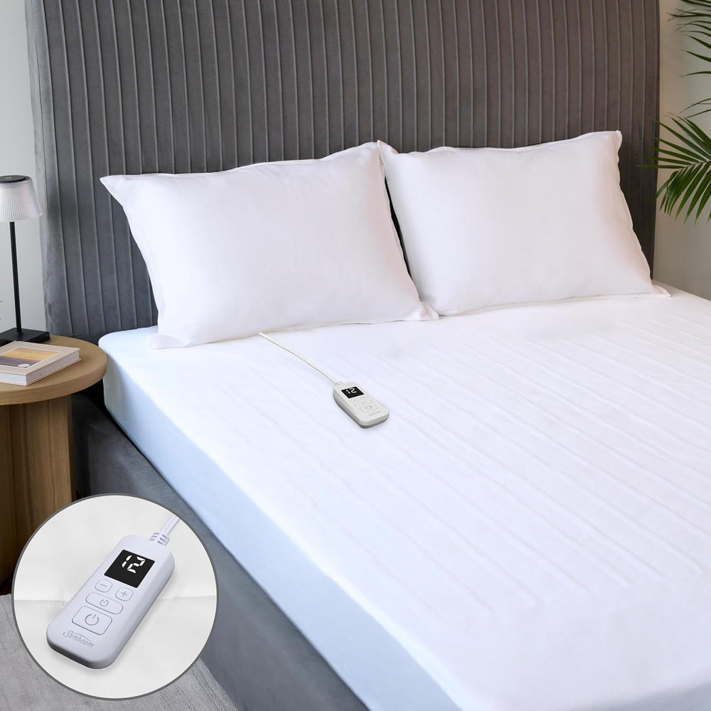 Sunbeam Restful Memory Heated Mattress Pad, Twin 39 x 75 in