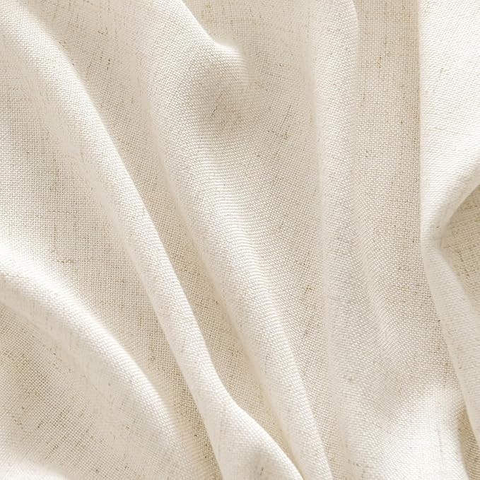 MIULEE Non-See-Through Privacy Linen Curtains 2 Panels, Light Filtering Window - Image 7