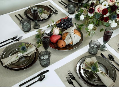 Solino Home Linen Natural Table Runner 120 Inches Long - Image 3