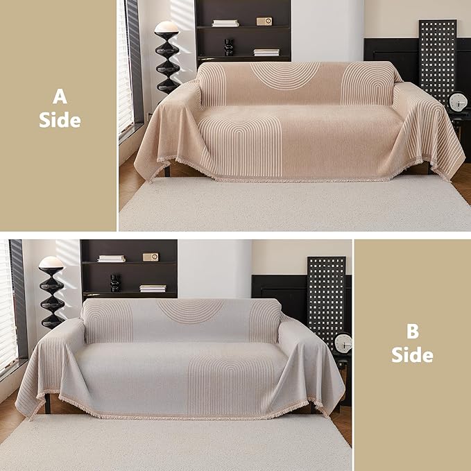MEETSKY Couch Cover Sofa Cover Washable, Chenille Sofa Covers - Image 8