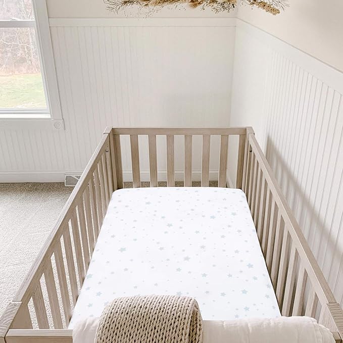 Newton Baby Mini Crib Fitted Sheets | Organic Muslin Cotton, Breathable & Soft - Image 7