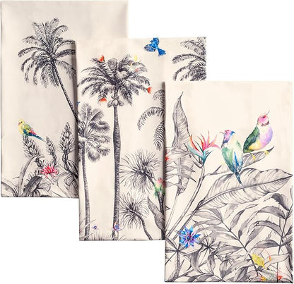 Maison d' Hermine Kitchen Towels Set of 3 100% Cotton 20" x 27.5" Reusable by MaisondHermine