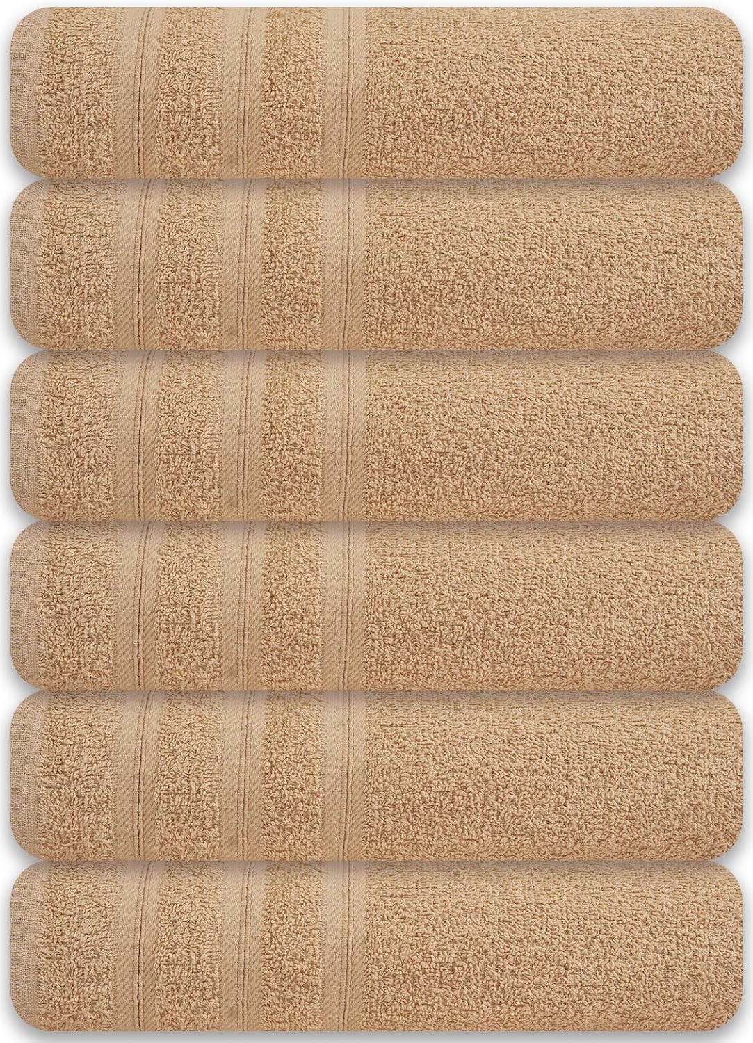large bath towels set of 6 – 24", main product view