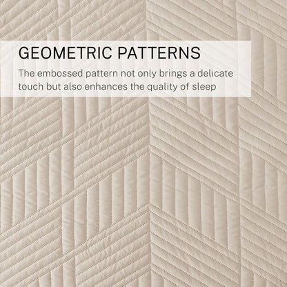 exclusivo mezcla ultrasonic full queen quilt bedding set showing dimensions