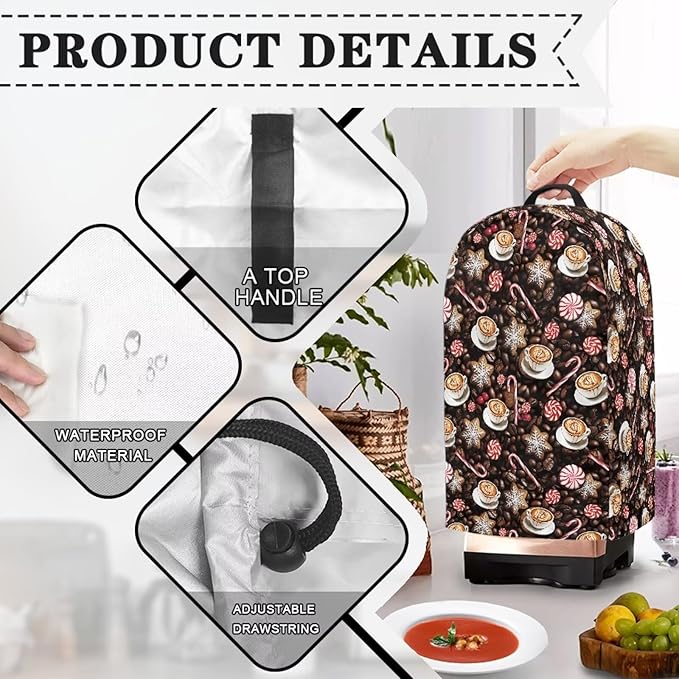 Cane Candy Coffee Blender Cover Dust Cover Appliance Dust Cover - Image 4