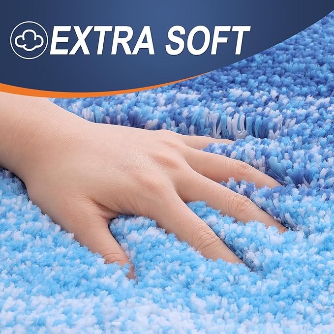 OLANLY Bathroom Runner Rugs 47x17, Extra Soft Absorbent Microfiber Bath Rugs - Image 2