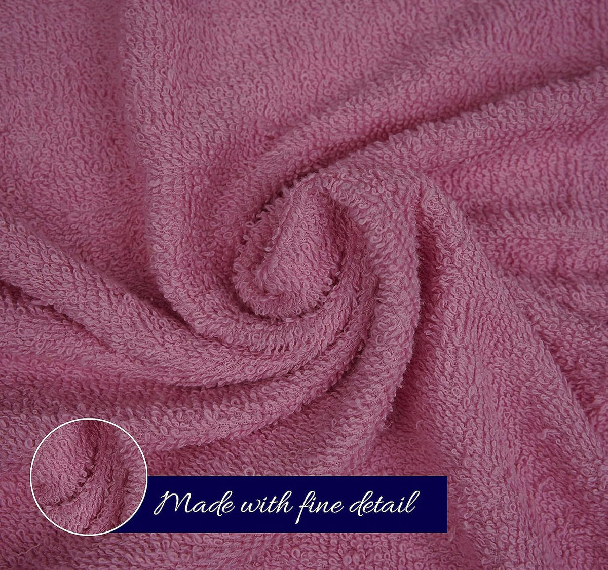 zuperia 7-pack bath towels - 30" x 54" showing dimensions