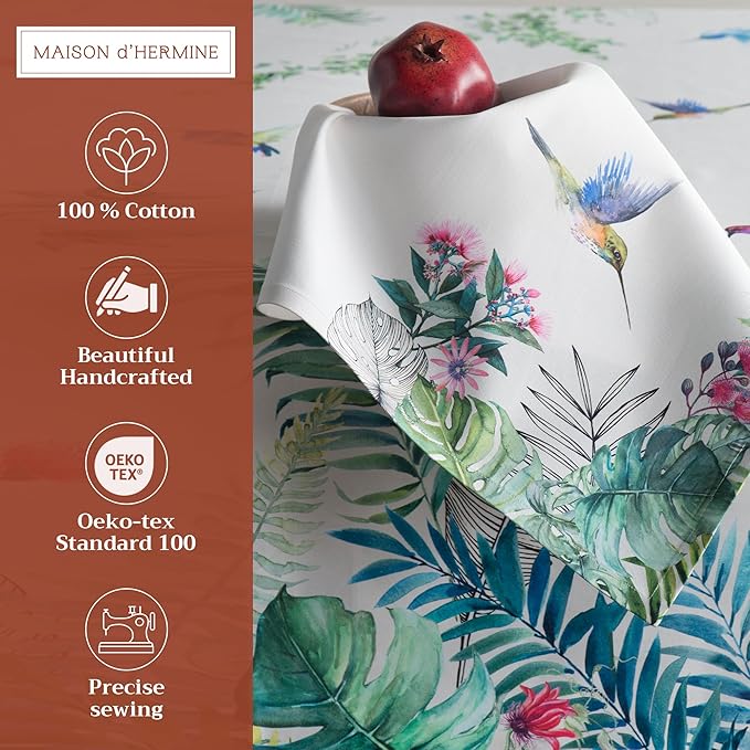 Maison d' Hermine Cloth Napkins Set of 4 100% Cotton Everyday Reusable Square - Image 2