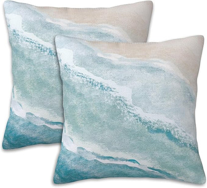 Throw Pillow Covers Vintage Flowers Pillow Covers 16x16 Inch Set of 2 Throw by Naqiuli