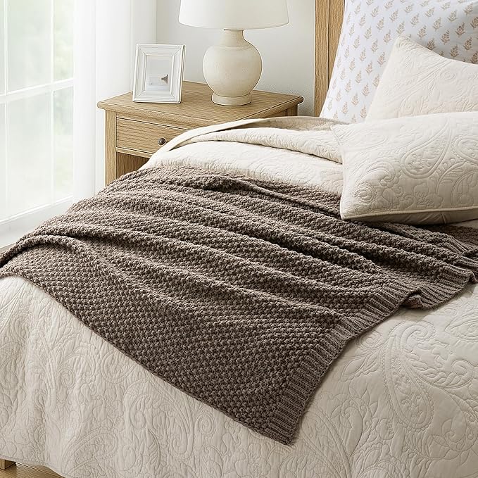 EVERGRACEHOME Chunky Chenille Knit Throw Blanket - Image 7