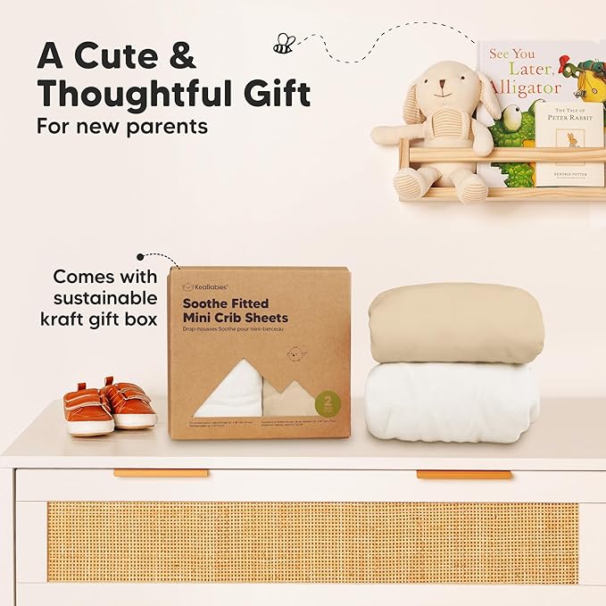 2-Pack Mini Crib Sheets Fitted - Image 9